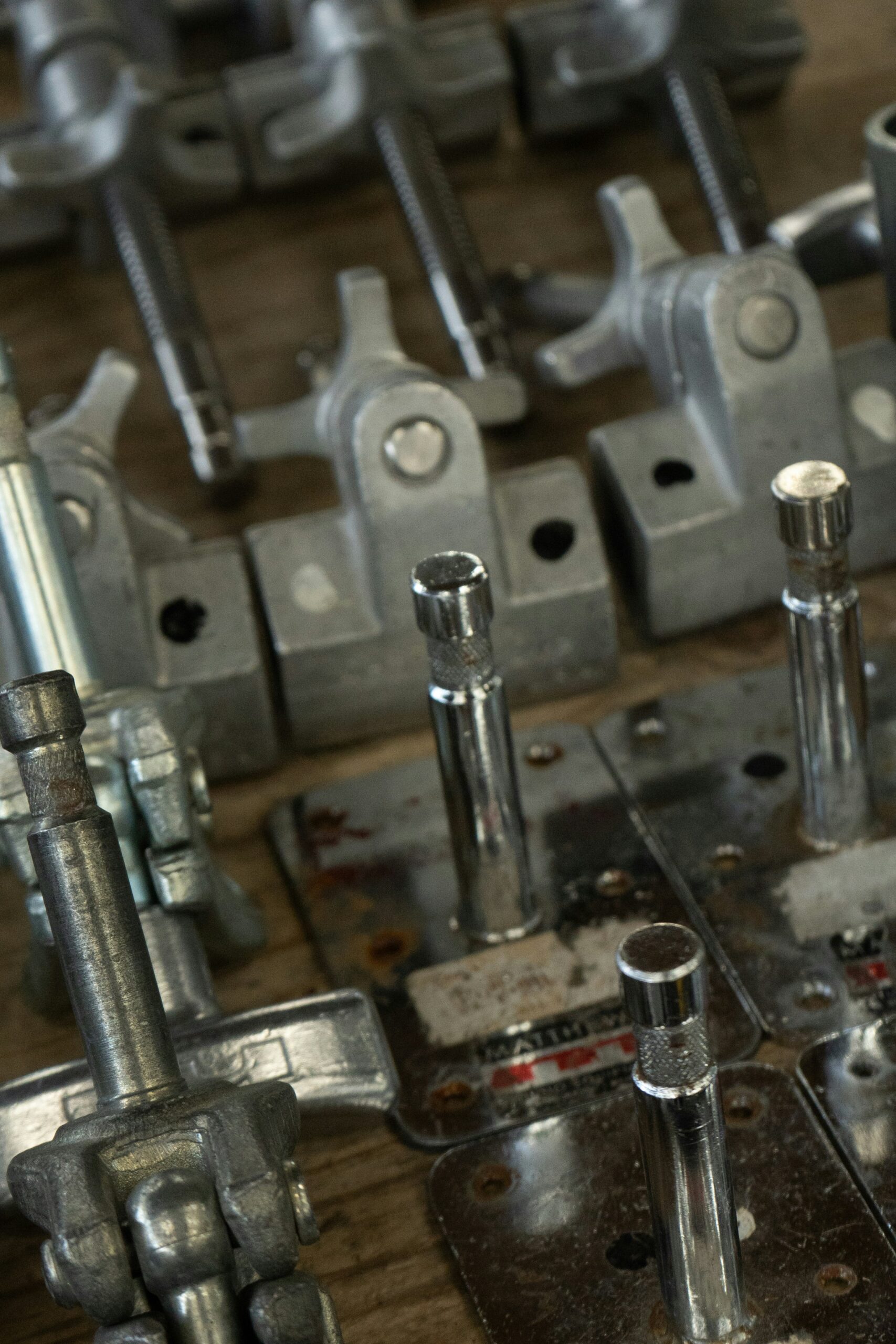 a close up of a machine tool on a table